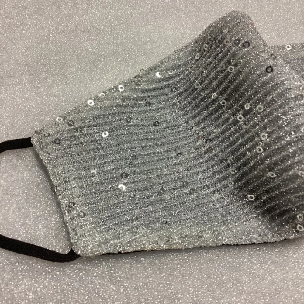 $5 Bundled * Silver Sequins Face Mask * NEW